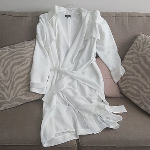 Adriana Papell Open Front Trench Coat